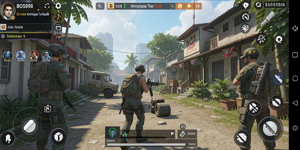 Gameplay menarik dari BOS898 dengan karakter dan interaksi sosial.