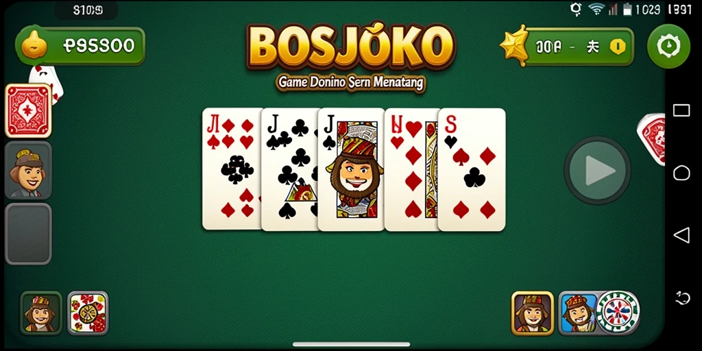Gambaran tampilan gameplay seru dalam game Domino.