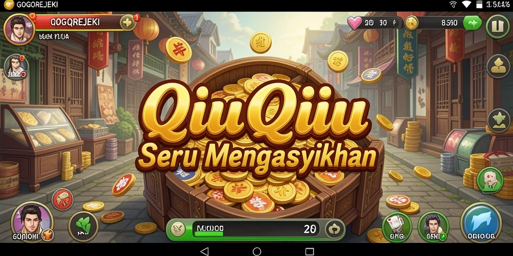 Screenshot gameplay GOGOREJEKI menunjukkan aksi seru QiuQiu.