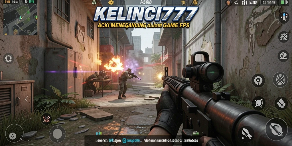 Tampilan gameplay menunjukkan aksi menembak yang intens dan seru di KELINCI777.