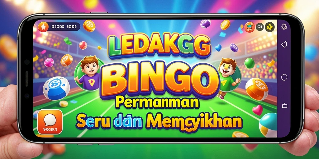 Tampilan gameplay LEDAKGG dengan suasana Bingo yang seru.