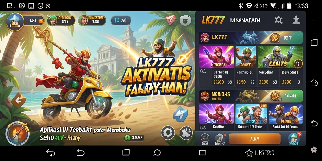 Screenshot LK777 menampilkan antarmuka aplikasi Utility yang intuitif.