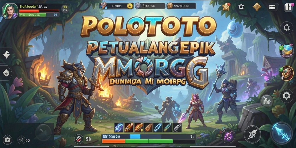 Tampilan menarik dan dinamis dari gameplay MMORPG POLOTOTO.