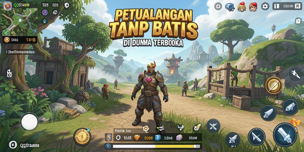 Screenshot QQSTAR88 menampilkan gameplay Open World yang mengesankan.