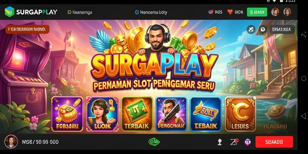Tampilan menarik dari gameplay SURGAPLAY yang penuh warna.